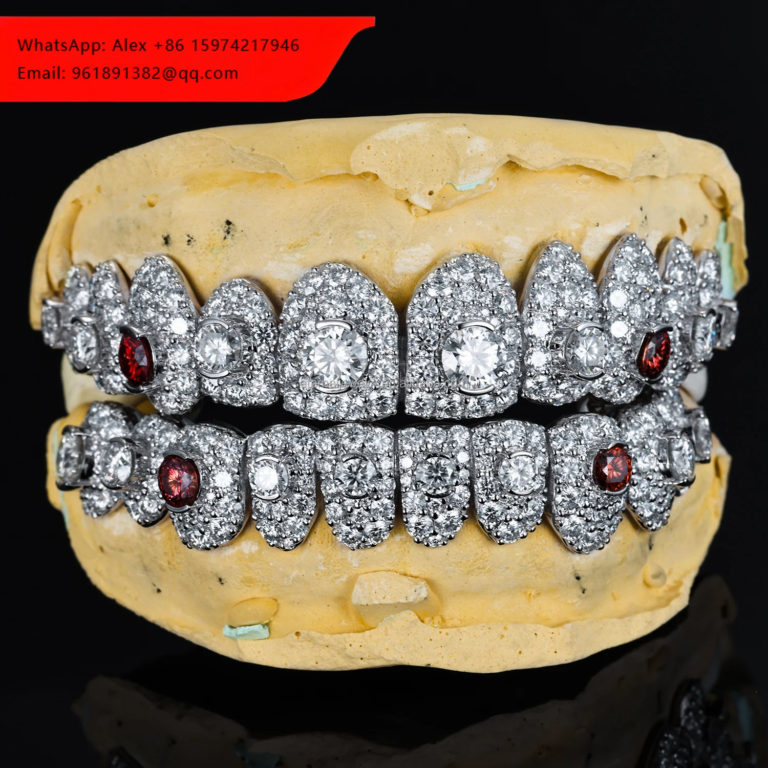 

Индивидуальные крупные грилзы с камнями, 8 на 8, круглой огранки, VVS муассанит, в стиле хип-хоп, полностью инкрустированные, из серебра S925, 14K, 18K белого золота, индивидуальные грилзы с муассанитом