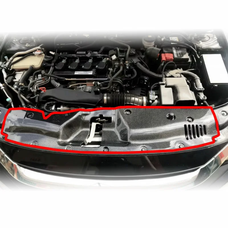 

17 Onwards FK7 Carbon Fiber Car Parts Engine Bay Front Cooling Panel