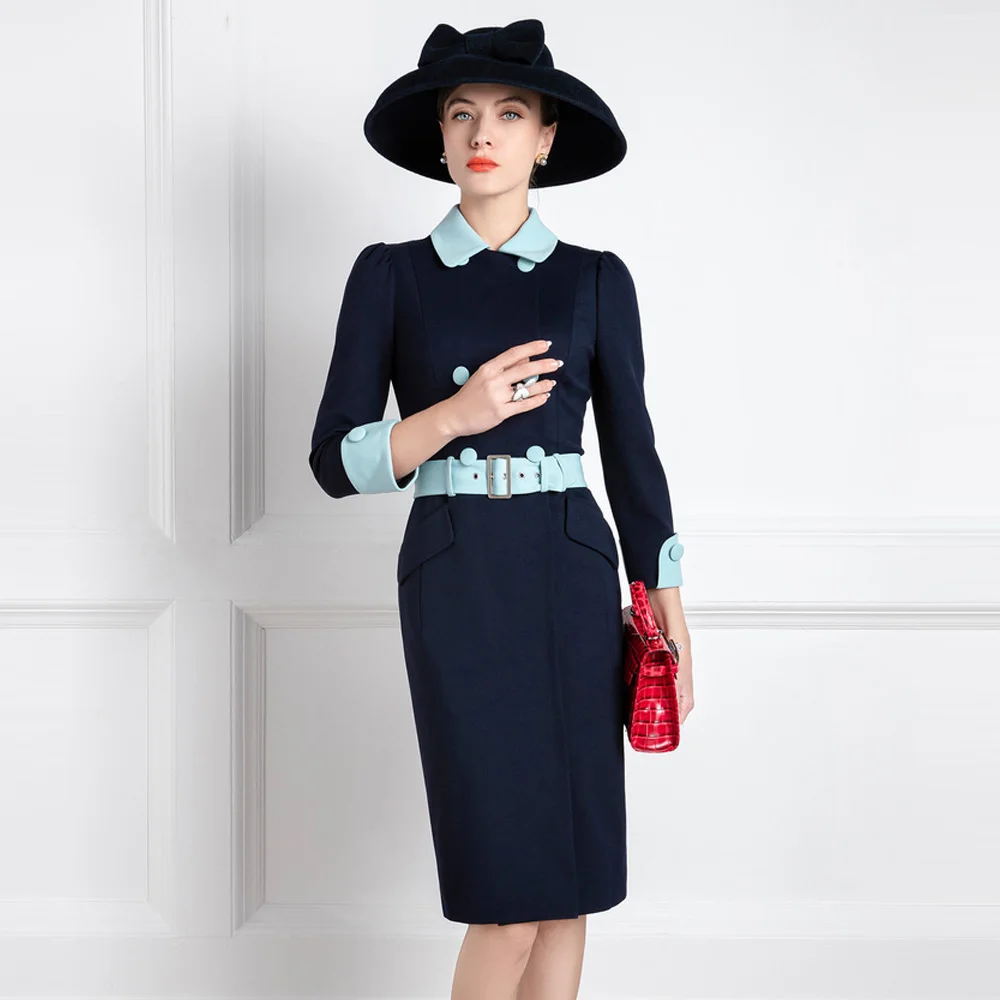 High End Big Brand Dress For Women In Autumn And Winter