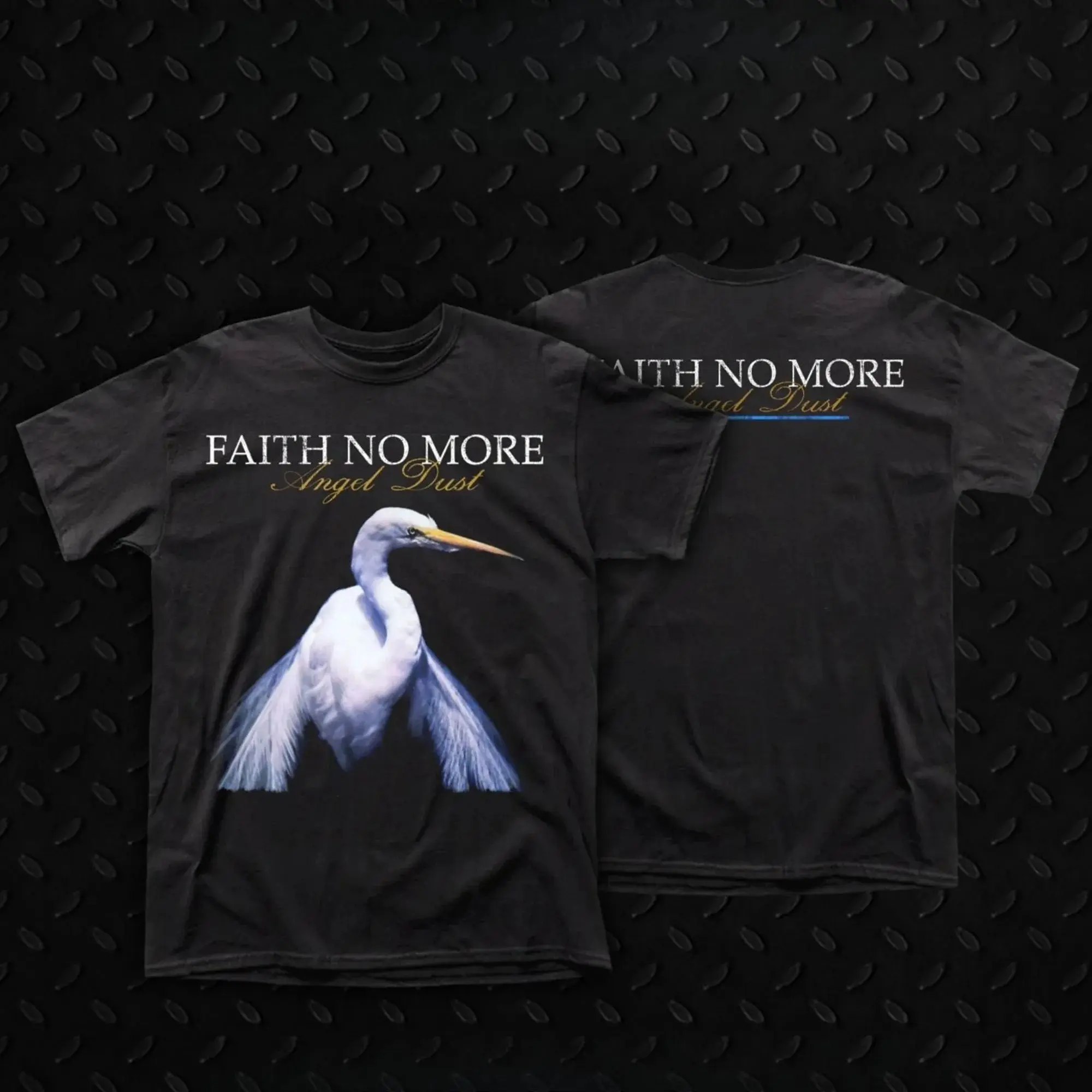 Y2k Vintage Rock Tops FAITH NO MORE Angel Dust Print Cpttpn T Shirts Street Casual Short Sleeve Oversized Streetwear Unseix