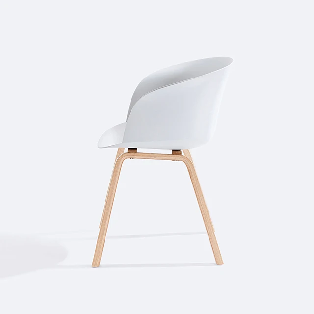 xx-Modern Plastic Hotel Dining Room Table Chairs with Metal or Wood Leg