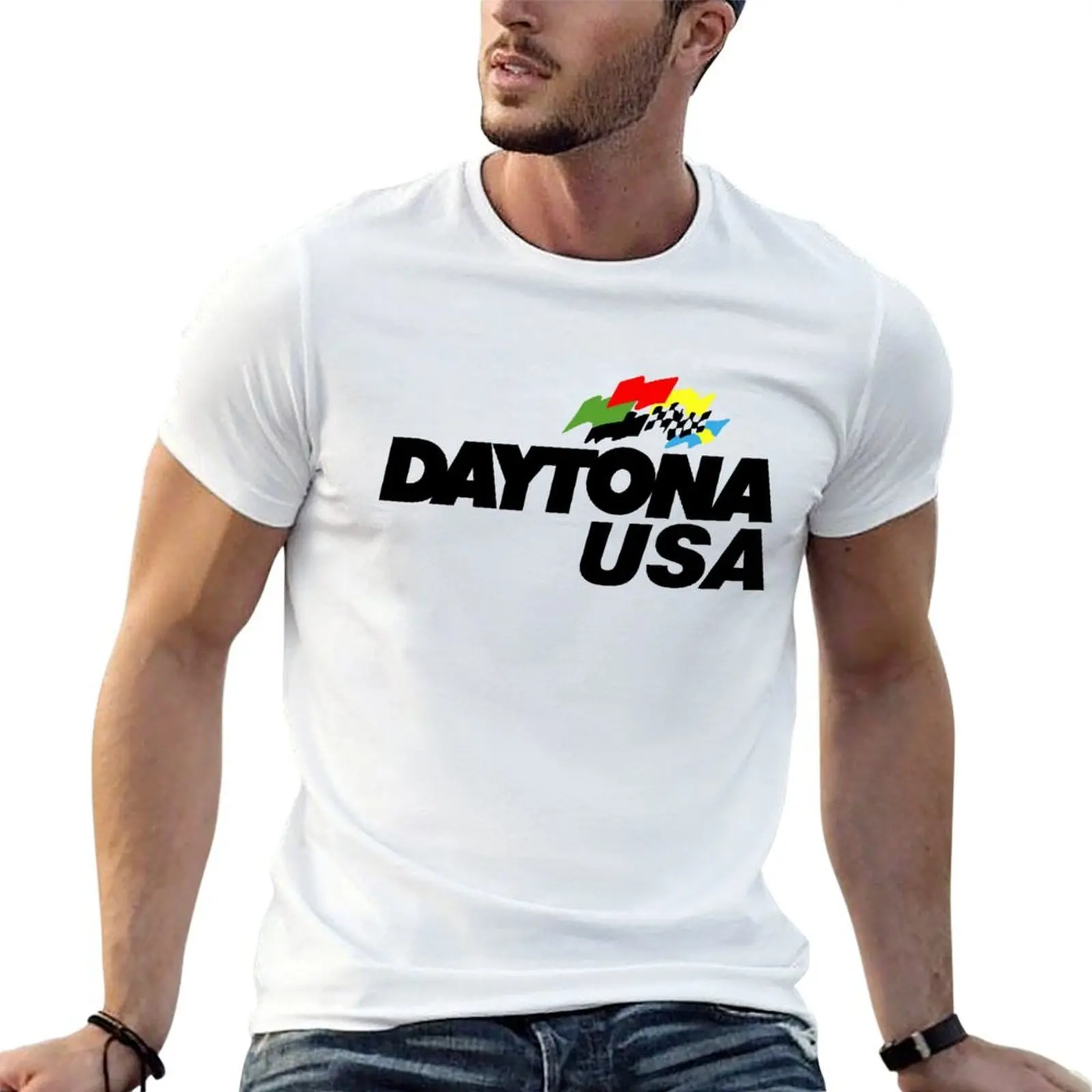 

DAYTONA USA T-Shirt man t shirt designer man tshirt man t shirts cotton T-Shirt