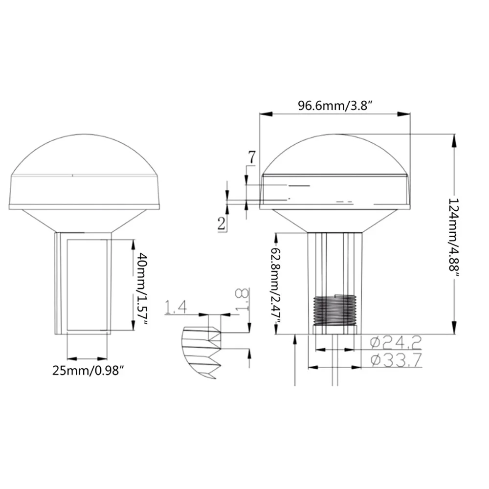 Marine GPS Antenna1575MHz IP65 Waterproof AIS Satellite Navigation Positioning is suitable for Navigation Boat Antennas