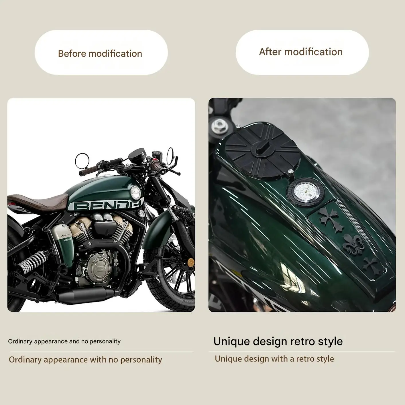 FOR Precision Original Benda Napoleon 250 Tank Cover Dashboard Outer Shield Mold Upgrade Part for Enhanced Protection