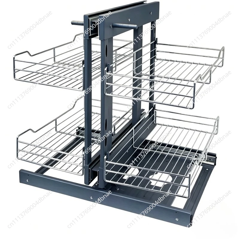 Cabinet Corner Pull-out Kitchen Seasoning Basket Dish Basket Drawer Storage Rack