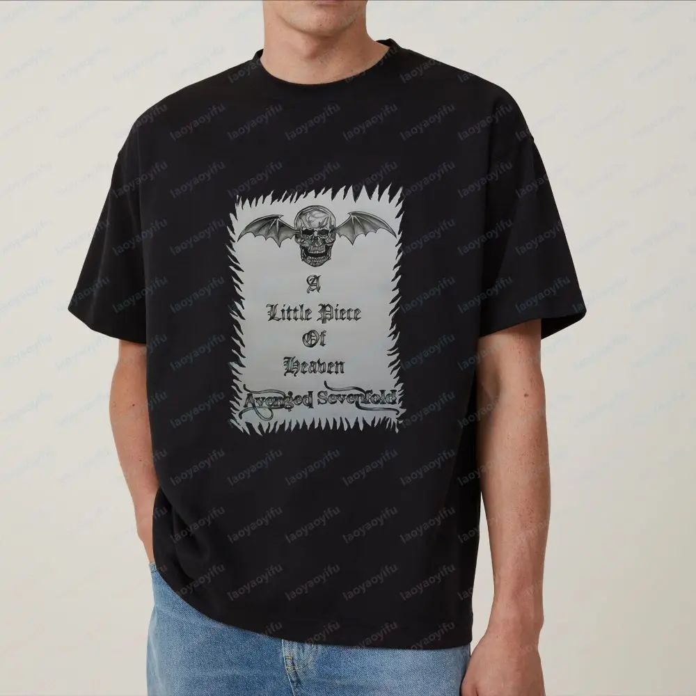 Avenged Sevenfold (A7X) - Printed T-shirt - Unisex Trendy Short-sleeved T-shirt Suitable for Both Men and Women - Large Size