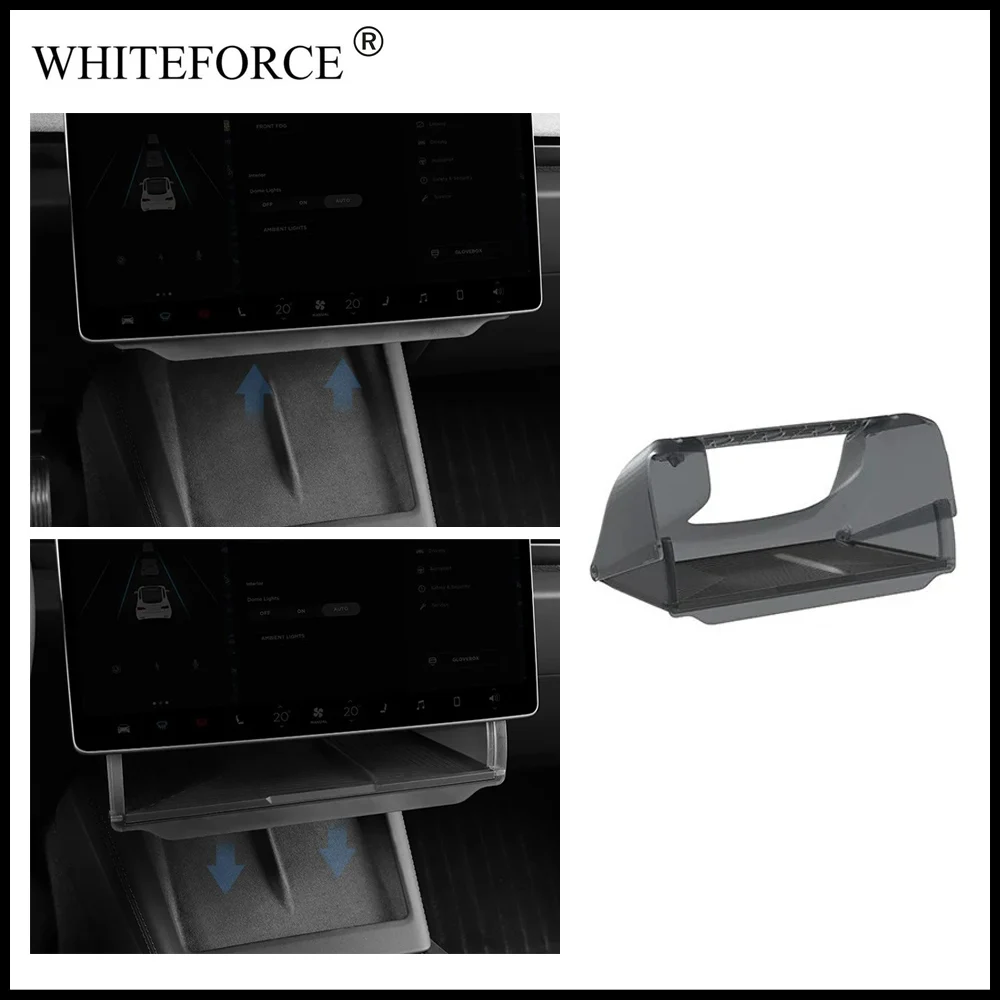 

Для Tesla Model Y Juniper 2025 Ящик для хранения со скрытым экраном Модель 3/Y 2021-2025 Автомобильный магнитный ящик для хранения Magsafe со скрытым большим пространством