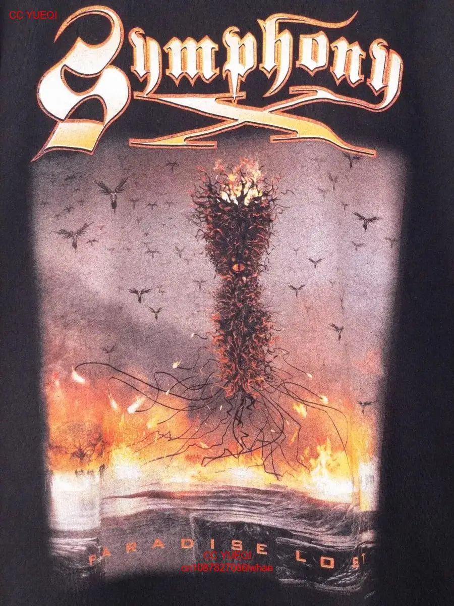 Symphony X Band Black T-Shirt Cotton Unisex Short Sleeve