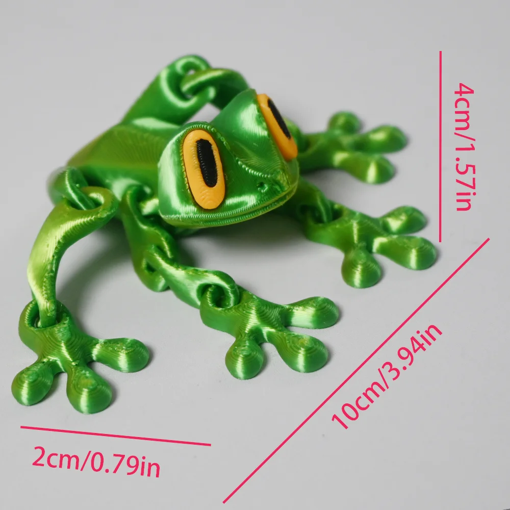 3D Printing Magnetic Frog Fridge Magnet Cute Novel Creativity Home Ornament Stress Relief toys gift Animal Refrigerator Magnet