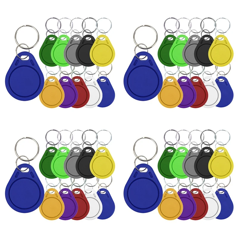 

200Pcs UID 13.56Mhz Block 0 Sector Writable IC Card Clone Changeable Smart Keyfobs Key Tags 1K S50 RFID Access Control