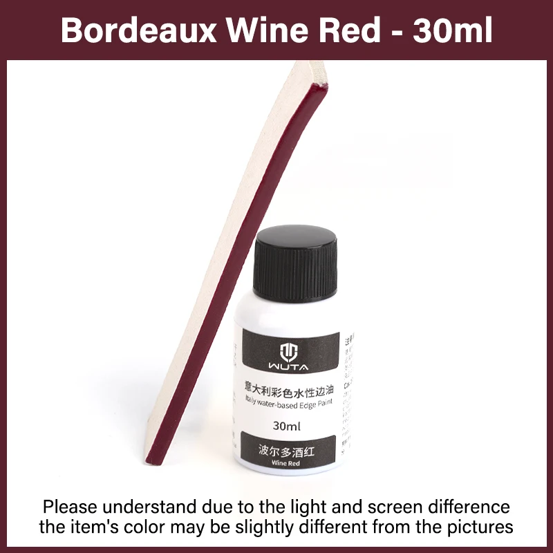WUTA 30 ml professionelle Lederrandfarbe, Ölfarbe, Randverband, Farbmäntel, Leder-Finish, Zubehör, DIY-Handwerk, Leder-Schuhkanten
