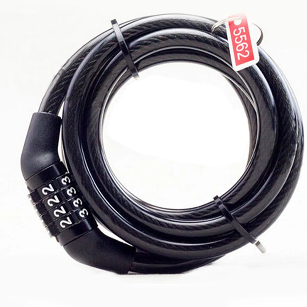 

Bicycle Anti-theft Lock 4 Password Cable Lock for Mountain Bike Motorcycles Scooters Sturdy Long-lasting