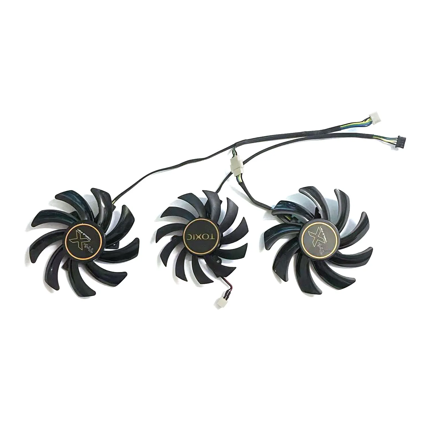

For Sapphire TOXIC R9 270X 280X graphics card replacement 75MM FD7010H12S 85MM FDC10H12S9-C 4PIN GPU fan suitable