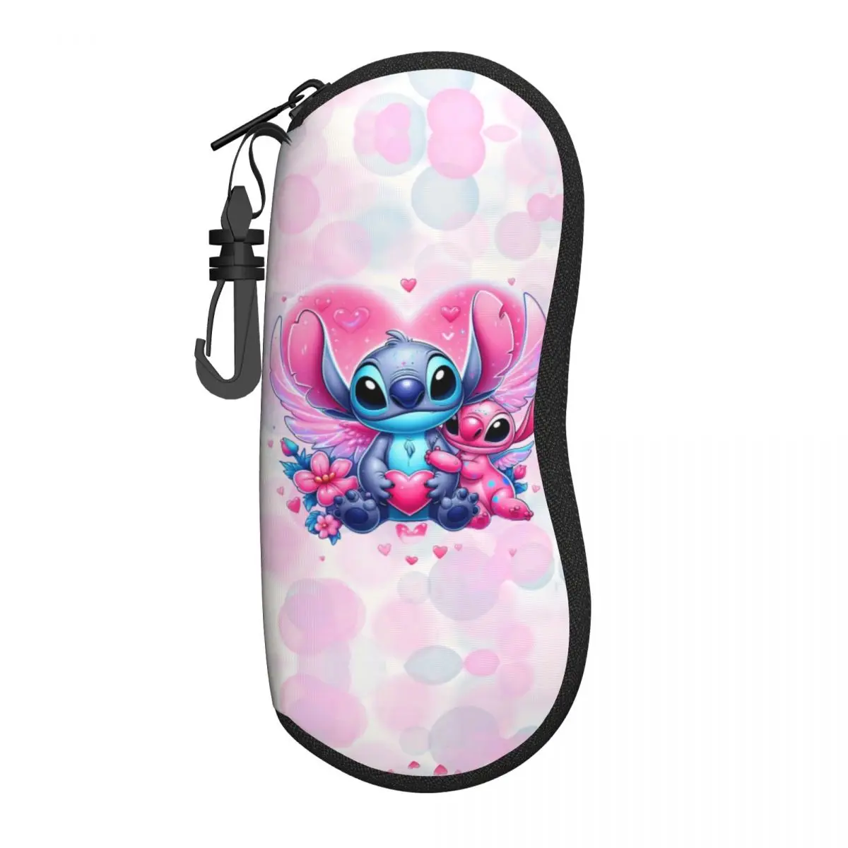 

Custom Stitch Angel Love Heart Anime Shell Eyeglasses Case Women Men Fashion Glasses Case Sunglasses Box Pouch