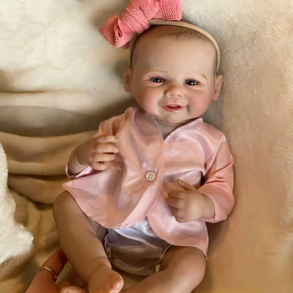 Full Body Silicone Vinyl Girl 50CM Vivienne Reborn Doll Handmade Painted Bebe Reborn Dolls Waterproof Toys For Kids Gift Muñecas