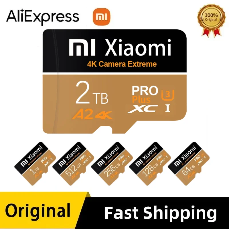 Xiaomi 2TB Memory Card 128GB Class 10 V60 TF Card 1TB Mini SD Card 512GB 256GB A2 U3 Micro TF SD Cards 128GB High Speed TF Cards