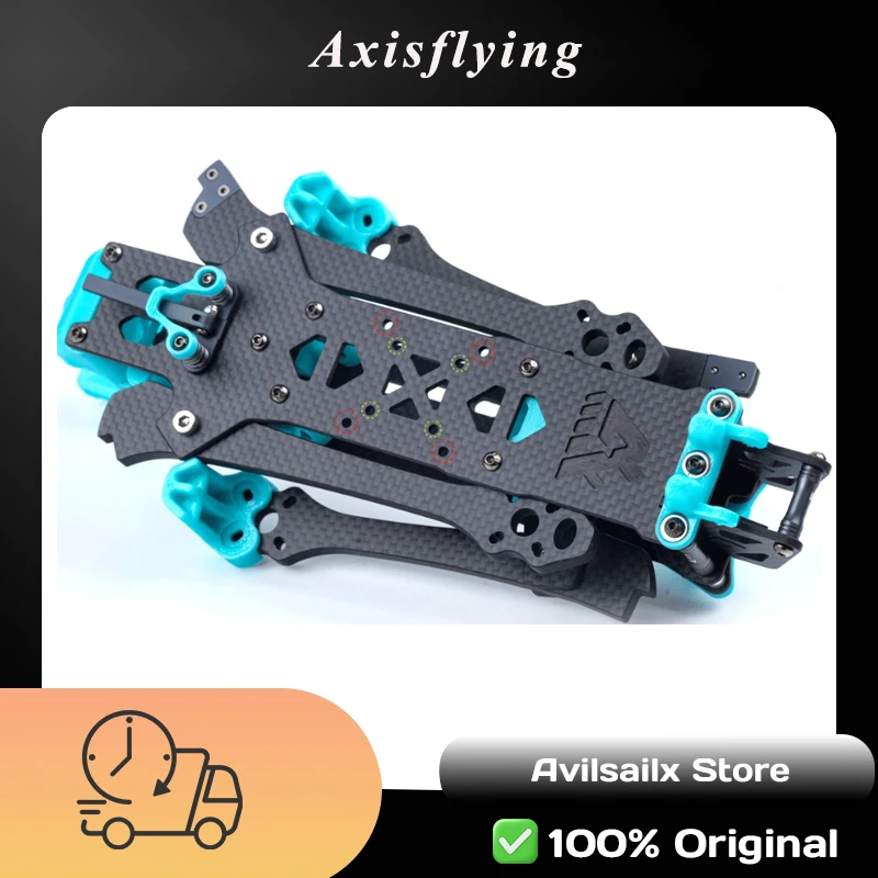 

Axisflying KOLAS 7inch 298mm Foldable FPV Drone Frame Long Range Carbon Fiber Compatible with DJI O3 Air Unit for Freestyle