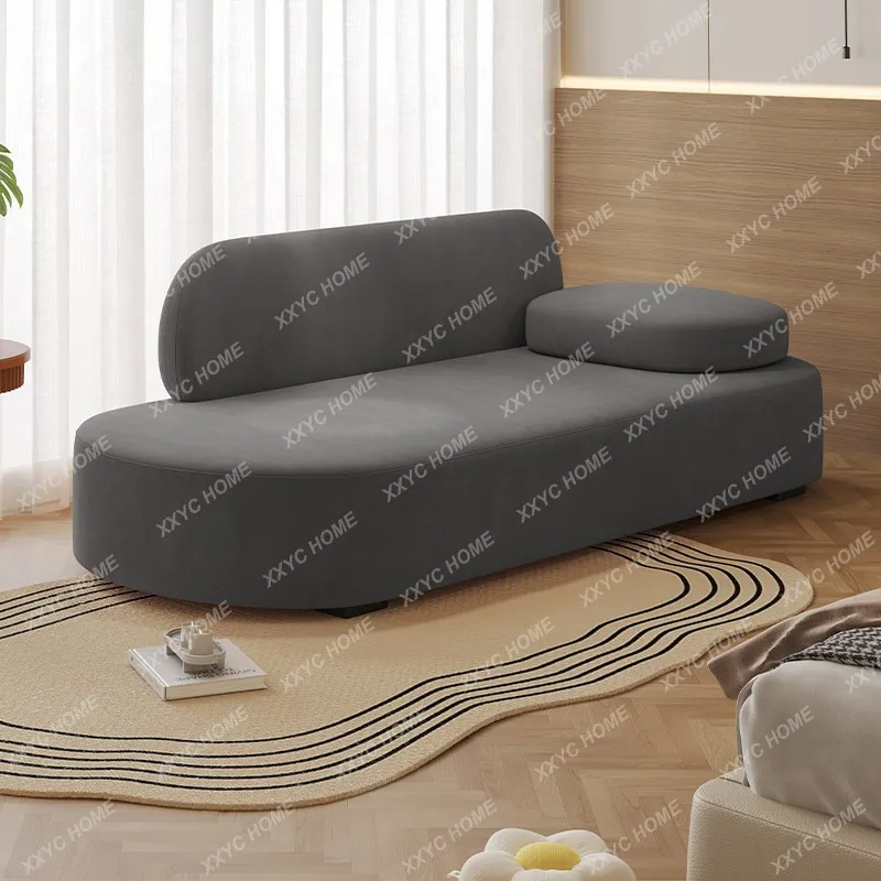 Small apartment living room balcony concubine sofa modern simple fabric hotel homestay single recliner