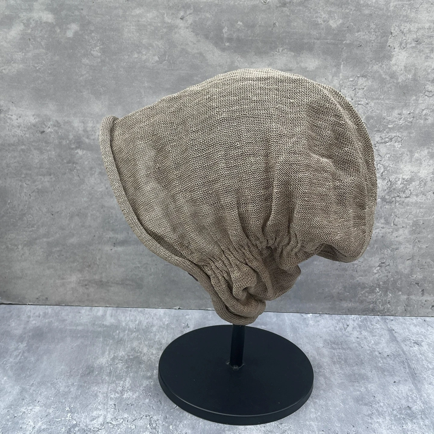 Spring & Summer Designer Oversized Linen Slouchy Hat for Women Lightweight Breathable Versatile Knit Beanie