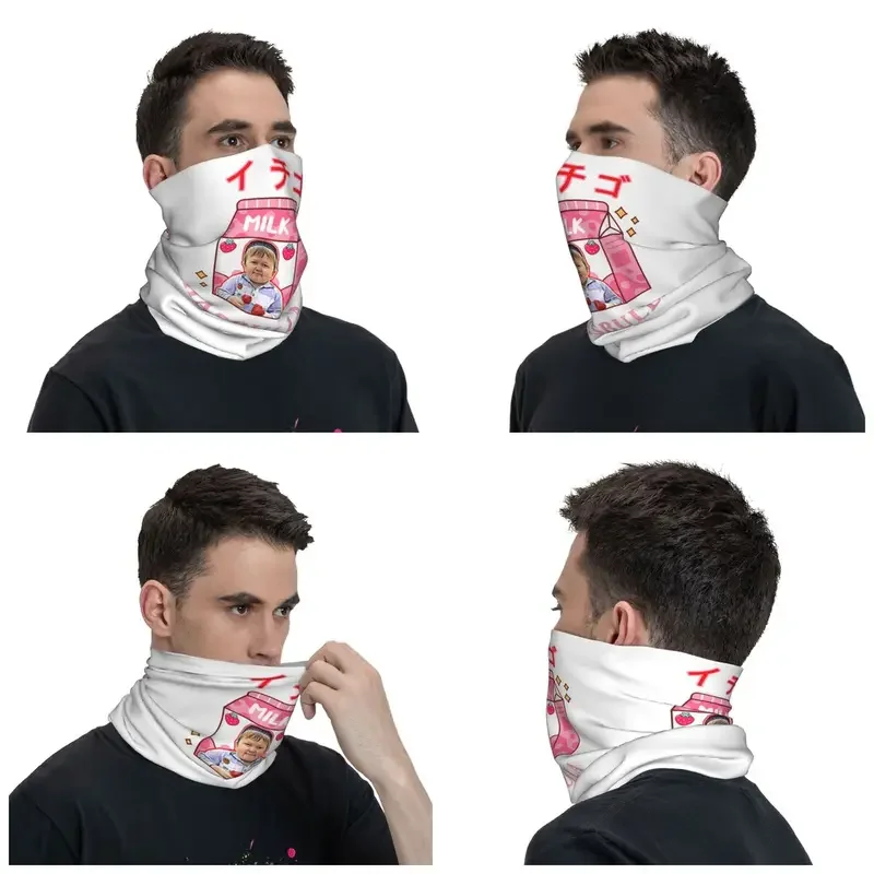 Grappige Hasbulla Hasbullah Aardbei Smile Winter Hoofdband Nek Warmer Vrouwen Mannen Ski Hardloopbuis Sjaal Gezicht Bandana Gaiter