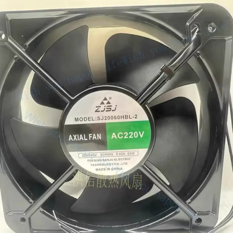 

V+ 1PCS FOR ZJSJ SJ20060HBL-2 AC220V 0.45A 65W 20CM Cabinet Cooling Fan