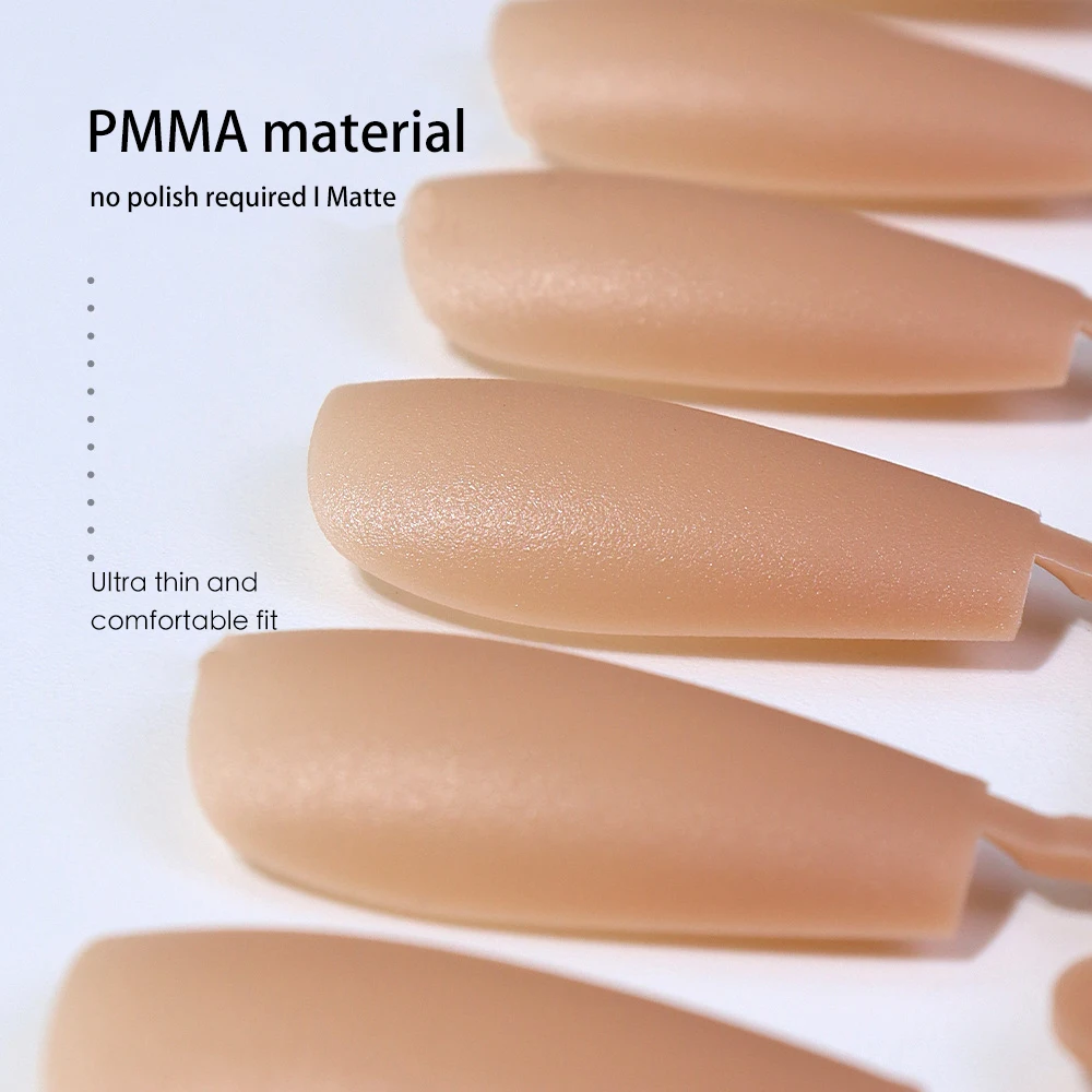240pcs Upgraded Matte Colored Soft Gel press on Nail Tips Pre-shaped Full Cover Medium Almond False Nail for Nail Extension
