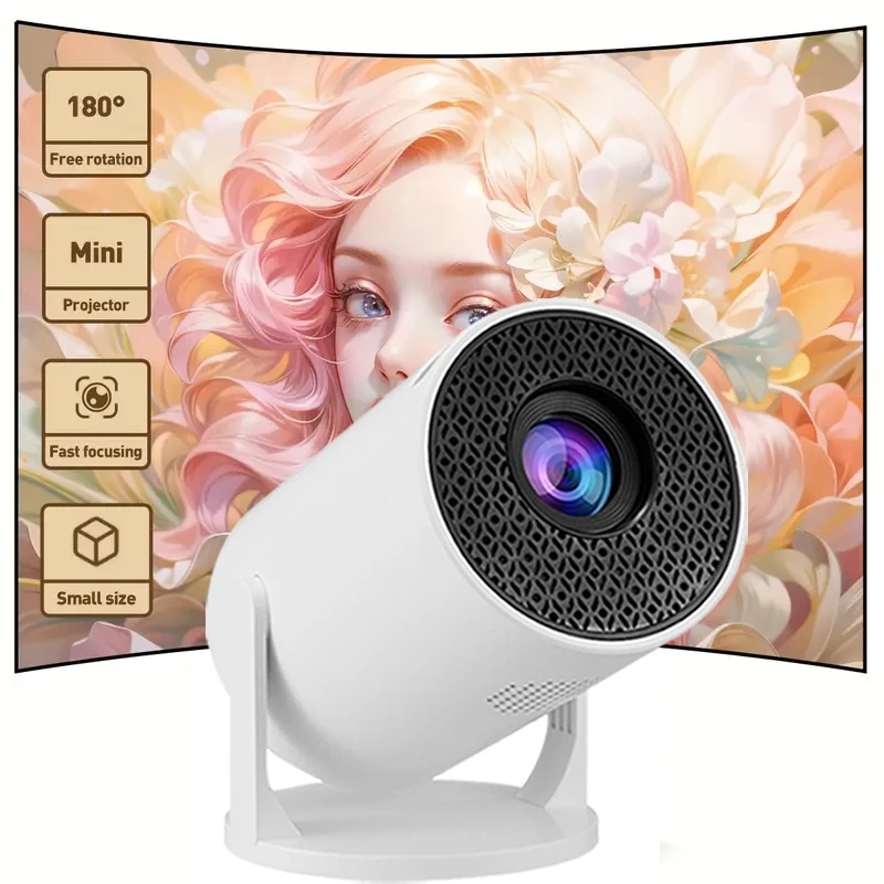 

Новый портативный проектор M5, светодиодный домашний кинотеатр высокой яркости, проводной экран, 180 ° Проекционный регулируемый угол, светящиеся товары для вечеринок