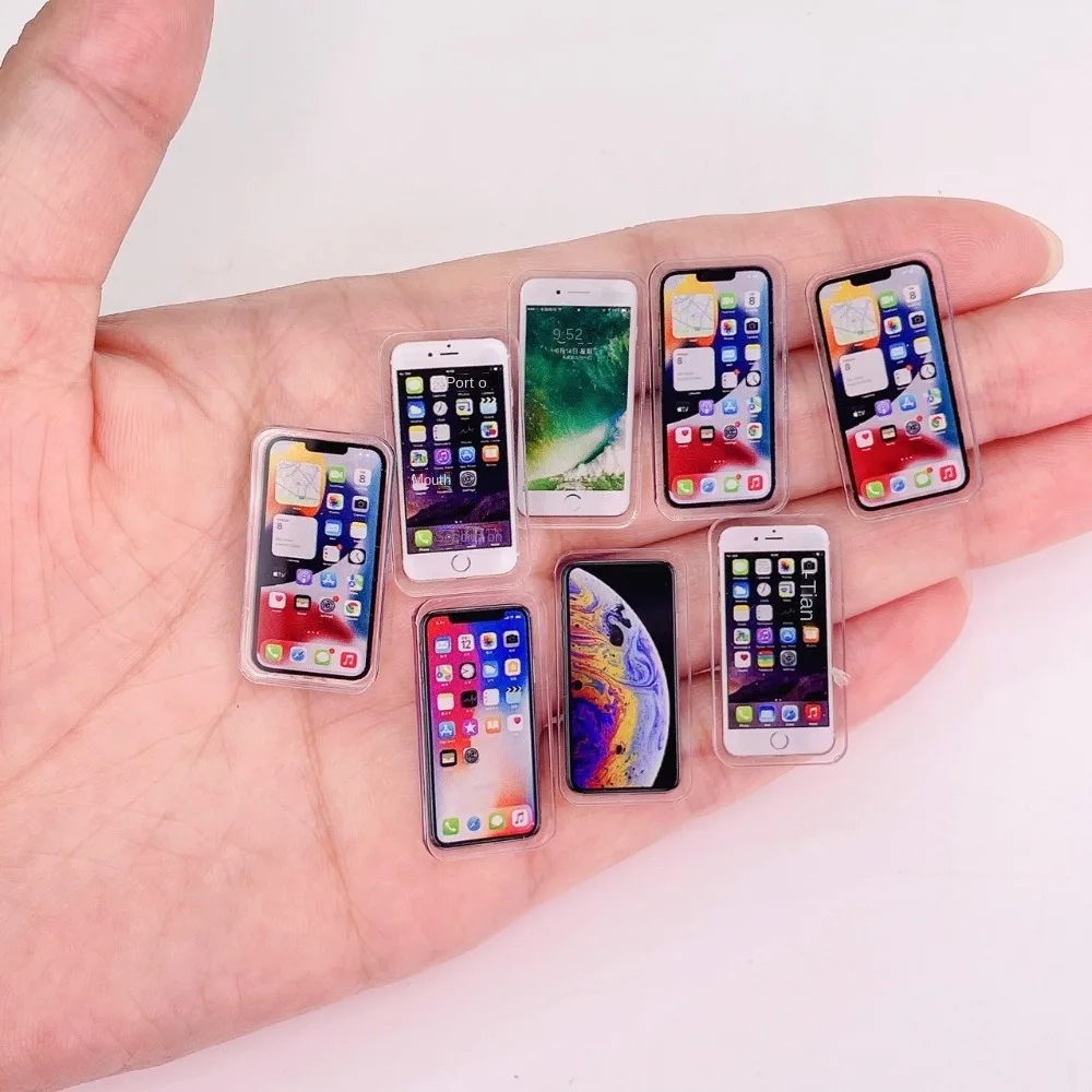 

1:12 1:12 Miniature Phone BJD Phone Miniature Dollhouse Mobile Phone Model Decoration Dollhouse Doll House Miniature Things