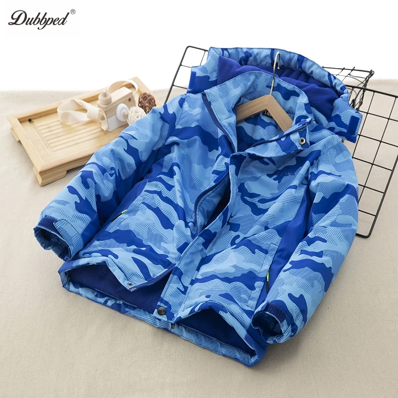 Dubbped Long Winter Coat For Boys Girls Jackets Overcoat Thick Kids Warm Outerwear Hooded Snowsuit Wind Proof Clothes Children