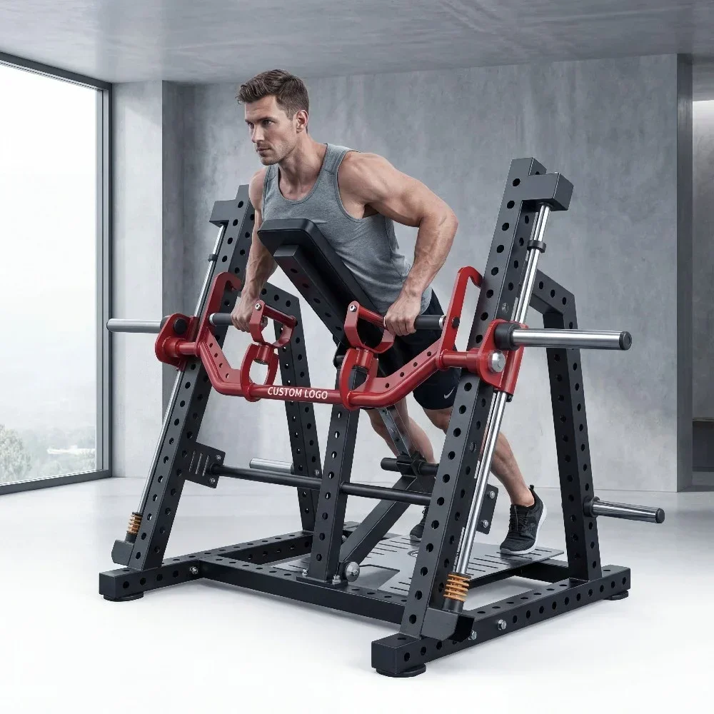 Newly Upgraded Smith's High-end Steel Seated Rowing Strength Trainer 2 Tons For Back Fitness And Weight-bearing Rowing
