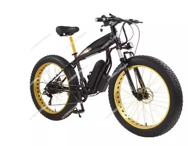 الأكثر مبيعًا في الخارج دراجة جبلية كهربائية مقاس 26 بوصة ذات إطار عريض للثلوج وممتصة للصدمات على الطرق الوعرة #2