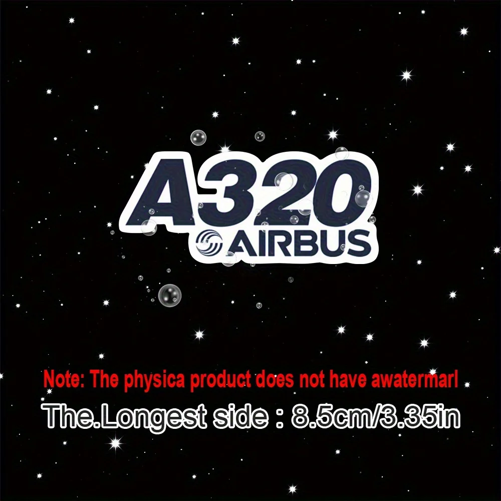 Airbus A320 Plane Car Sticker, Aviation - Themed Decal for Cars, Unique Decor to Show Your Love for Aviation on Your Vehicle