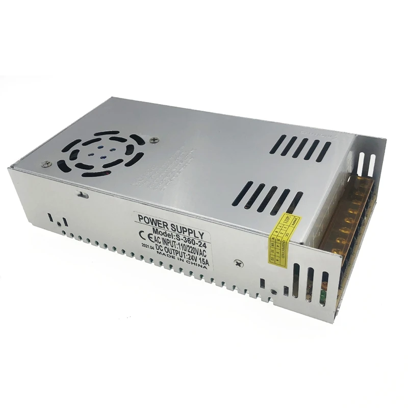 24v 15a transformador led adaptador de alimentação interruptor AC110V-220V fonte de alimentação para cctv impressora 3d tira led