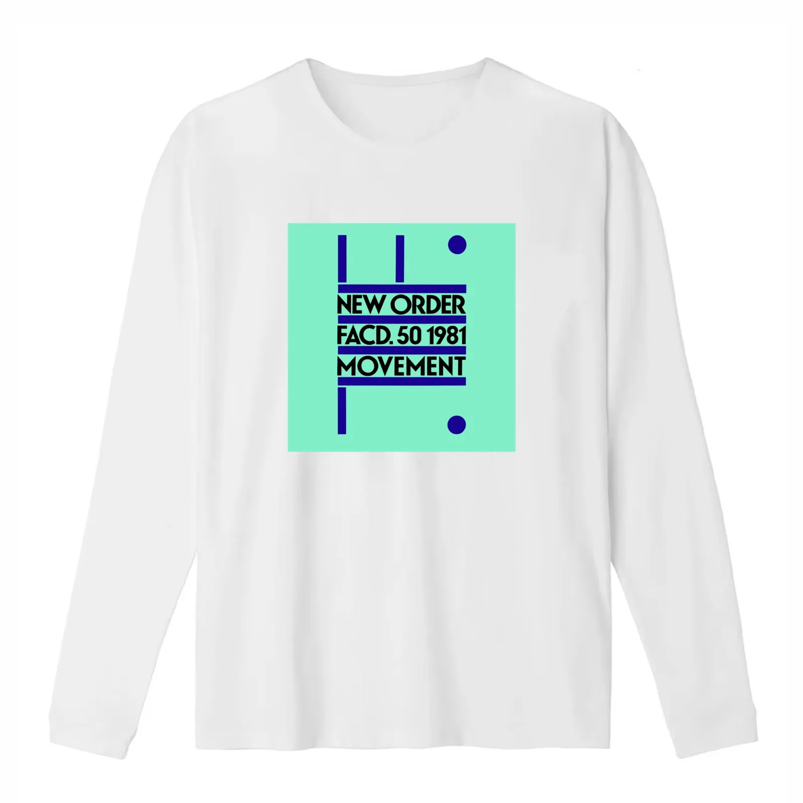 New Order Movement 2 Album Cover T-Shirt Summer Casual Cotton Tee Oversized Streetwear Tops Vintage Graphic Print