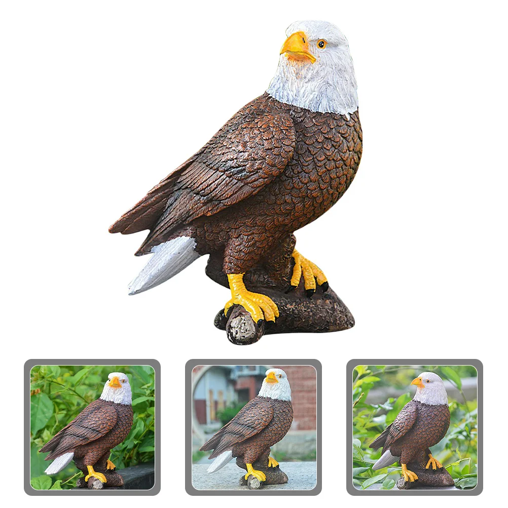 

Resin Eagle Decor Unique Animal Sculpture for Desk Room Party Home Garden Adornment Eagle Figurines Bird Figurine