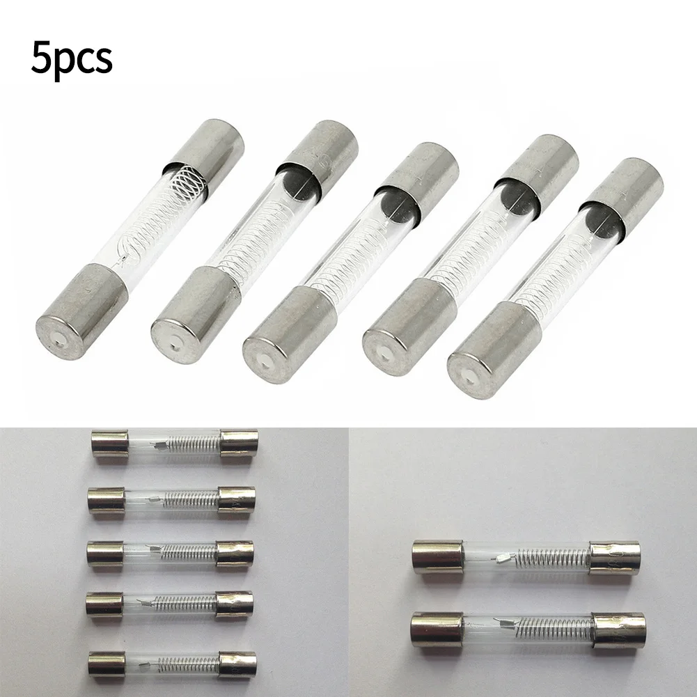 5Pcs 5KV 0.85A Microwave Oven Fuse 6x40mm Glass Tube Special Fuse Microwave Spare Parts Accessories