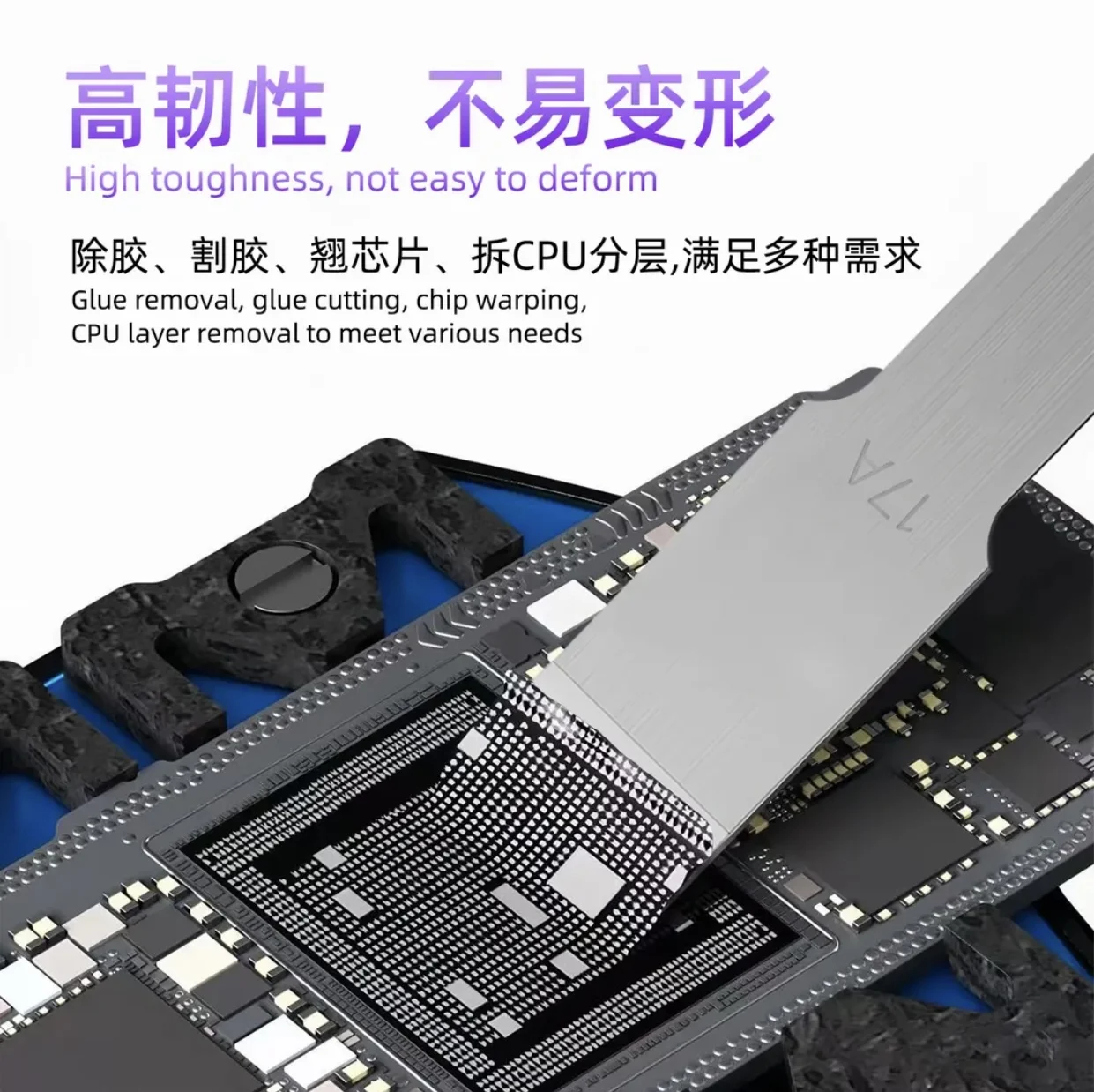 مقبض أداة إصلاح الهاتف المحمول L B/نقش/قطاعة سبائك النحاس/شحن وتخفيف الضغط المغناطيسي LED #4