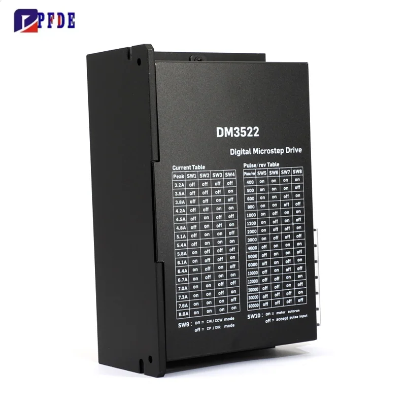 stepper-motor-driver-dm3522-maximum-current-8a-ac110v~220v-fit-three-phase-nema34-42-stepper-motor-for-cnc-engraving-machine