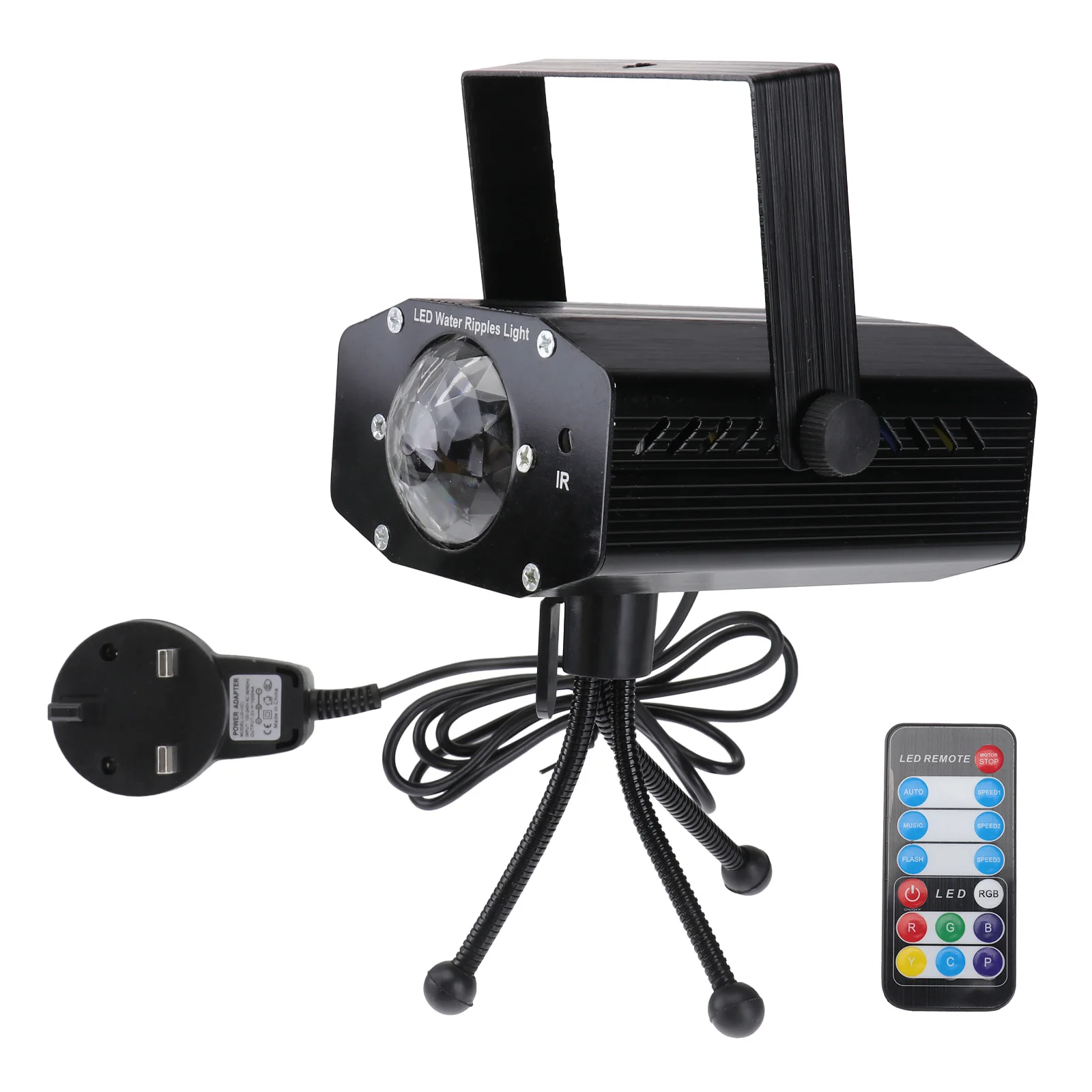 7 ألوان LED كرة دوارة ضوء الصوت عن بعد المنشط مرحلة الحفلات ديسكو الإضاءة تموج تأثير العارض #3