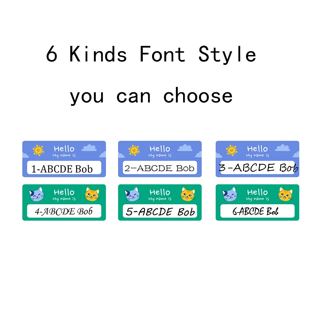 Рисунок 3 - милые наклейки с именной бирко