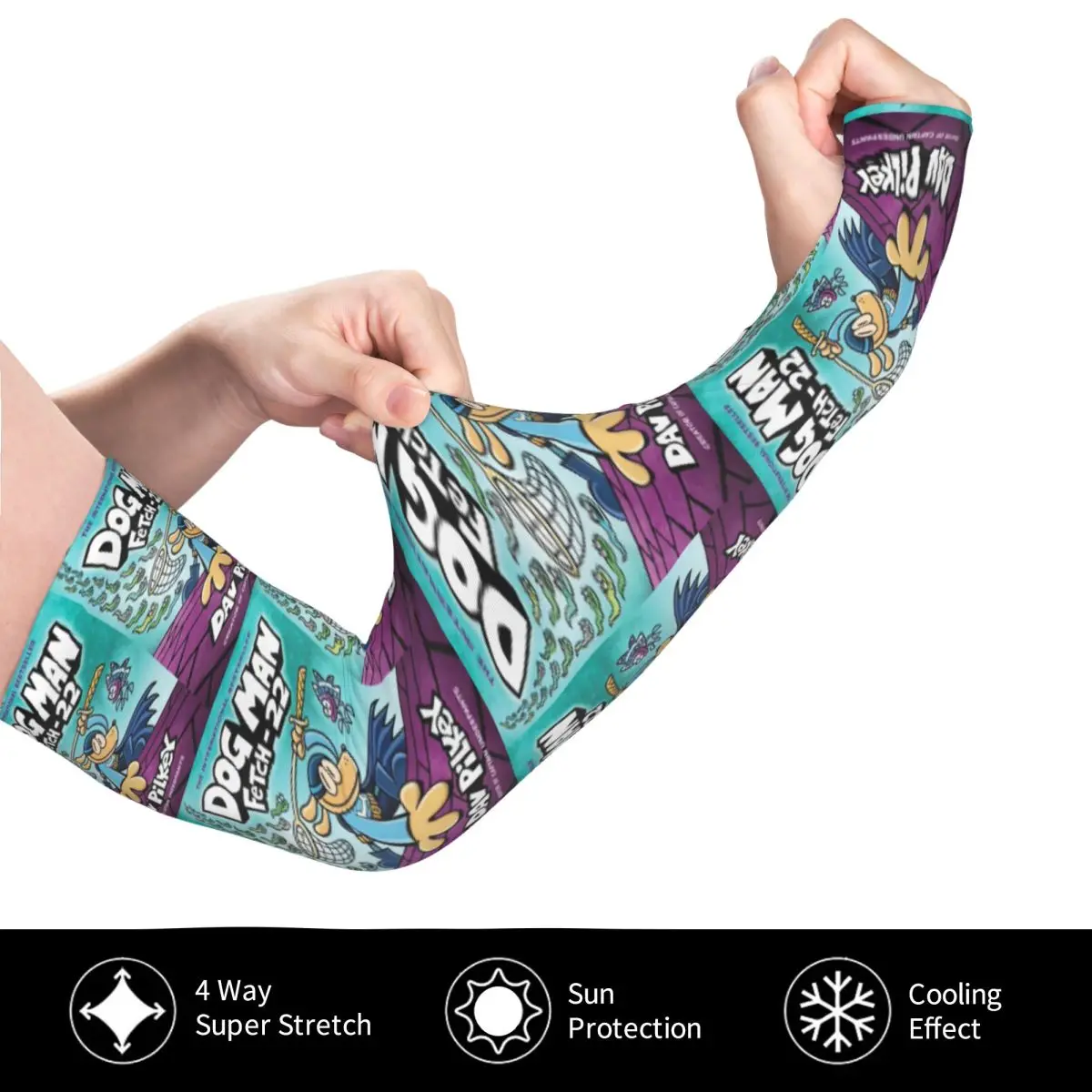 الكلب رجل Dogman فيلم 2025 الهزلي في الهواء الطلق أكمام أذرع تبريد الشمس الأشعة فوق البنفسجية غطاء للحماية الصيف الحرير الجليد الدراجات أكمام الوشم