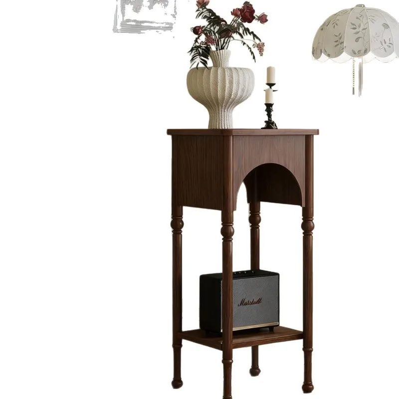 

Vintage solid wood entrance cabinet, living room, entrance hall, storage table, and entrance shelf