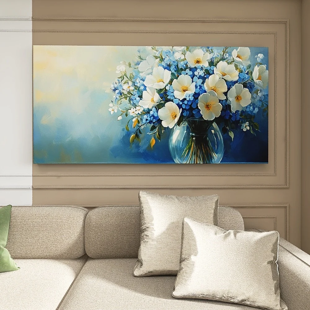 

1.5-Inch Thick Pine Solid Wood Frame, Canvas Wall Art, Birthday Gift Art Wall Painting, Bedroom, Office, Living Room