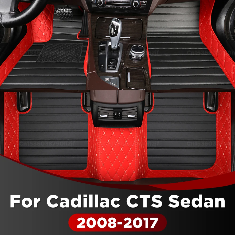 

For Cadillac CTS Sedan 2008-2017 2016 2015 Custom Car Floor Mat Automobile Carpet Cover Interior Accessories Protective Mats