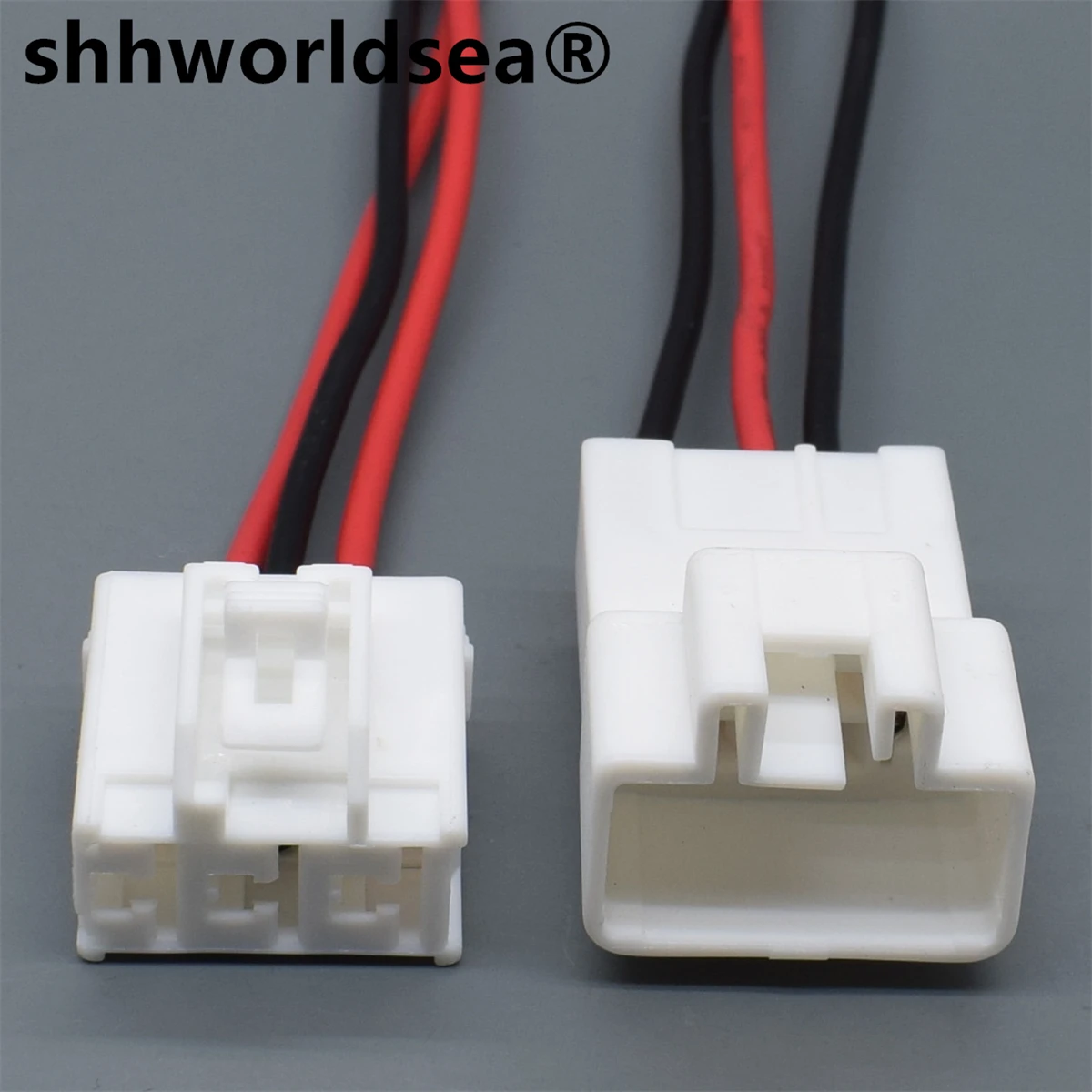 

shhworldsea 3 Pin Auto 7.8mm Series High-power Automobile Wire Harness Male Female Connector 7282-3030 7283-3030