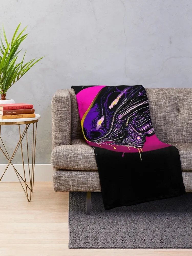 Xenomorph - Alien Throw Blanket Flannel Fabric Softest anime Soft Beds Blankets