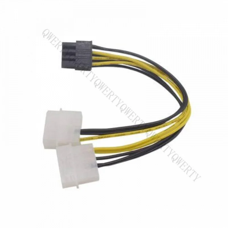 AY + 1 шт., 8-контактный для Y-образного разветвителя, 4-контактный кабель Molex для PCIe