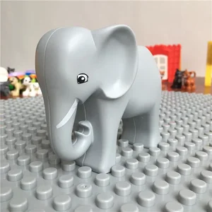 Konstruktionsblöcke große zoologische Tiere, Dinosaurier, Meereskreatur, Pferdemodellierung, Hund, Katze, Fisch, kompatibel mit Doppelbeinsteinen kompatibel 12 Hauptverkaufsporto Lego - №12