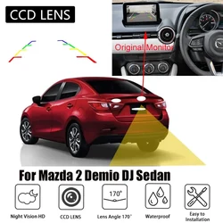 Car Rear View Camera For Mazda 2 sedan Yaris R Sedan Yaris SCION iA 2015~2023 work with mazda connect Reverse Backup Camera