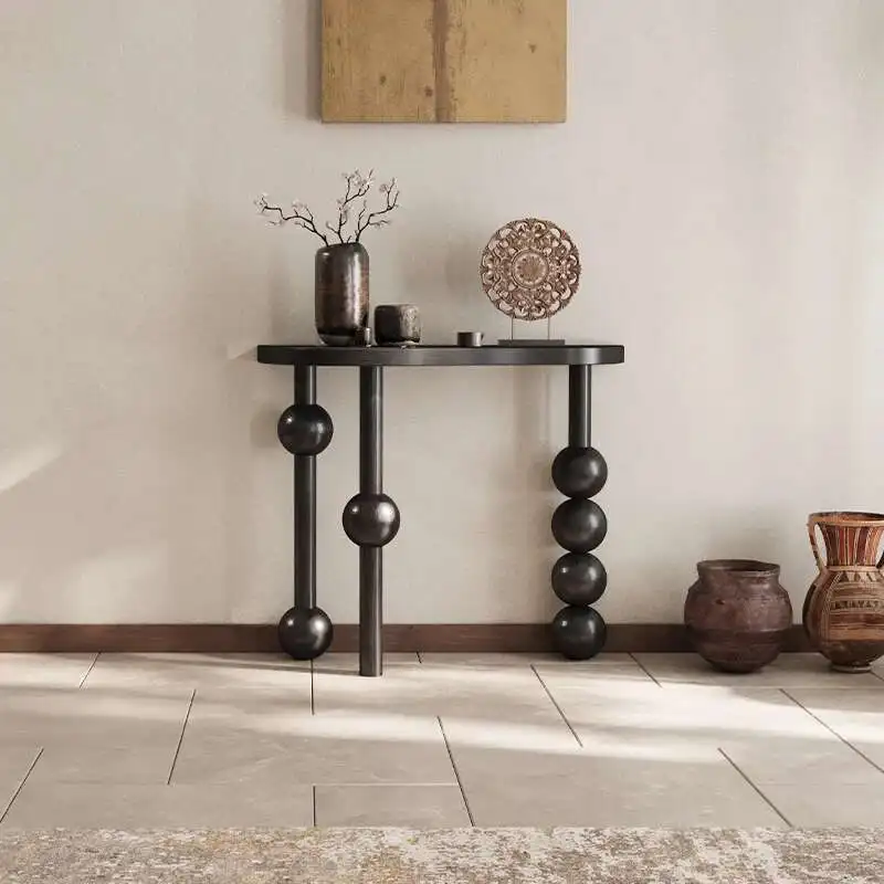

Entryway Luxury Wood Salon Modern Corner Table Entrance Hall Console Table Decor Elegant Console Ingresso Living Room Furniture